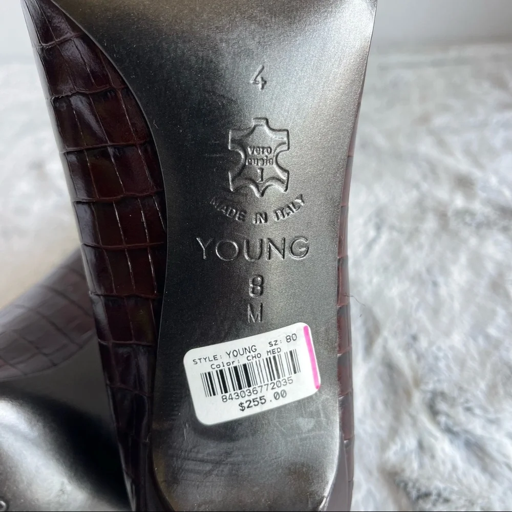 New Brighton Crocodile Style Hi Heels Lady’s Shoes size 8 - Picture 9 of 16